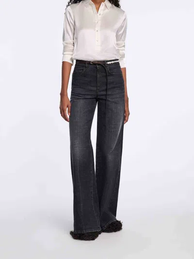 Dorothee Schumacher Popover Blouse In Silk Satin In White