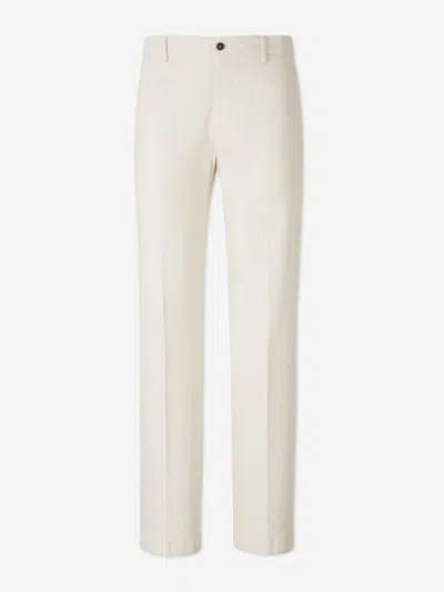 Berwich Flap-pocket Trousers In Neutral