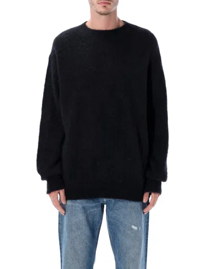 Rold Skov Alpaca-mohair Round-neck Sweater In Black