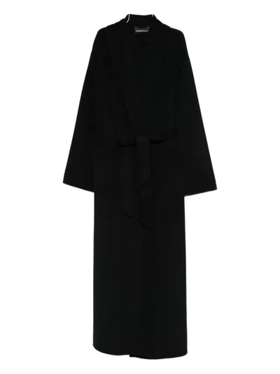 Emporio Armani Wide-sleeves Coat In Multi