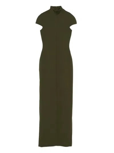 Solace London Lang Maxi Dress In Green