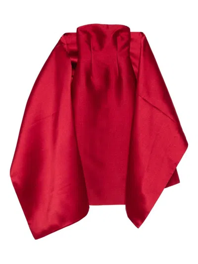 Solace London Renee Maxi Dress In Red