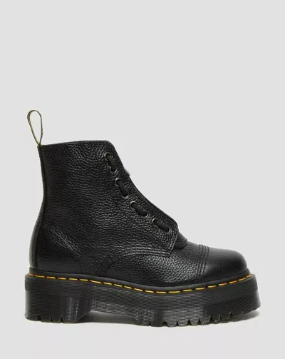 Dr. Martens Sinclair 22564001 Boots Womens Black Nappa Leather Platform Gal998 In Black