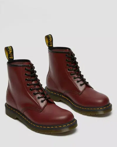 Dr. Martens 1460 Combat Boots In Burgundy