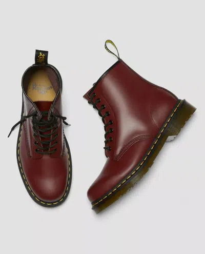 Dr. Martens 1460 Combat Boots In Burgundy