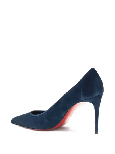 Christian Louboutin Chic Velvet Pointed Toe Pumps In Blue