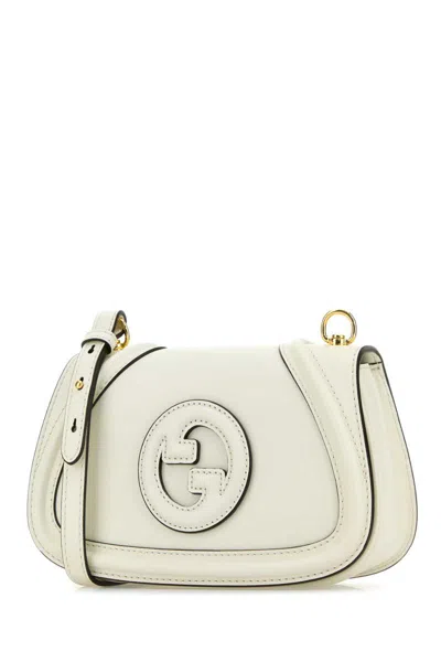 Gucci White Blondie Small Crossbody Bag In White