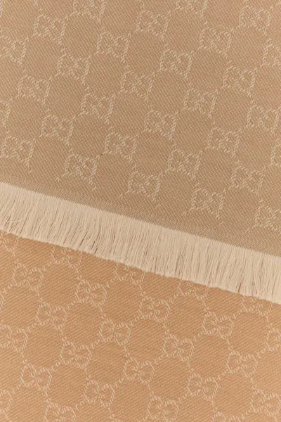 Gucci Embroidered Wool Scarf In Multi