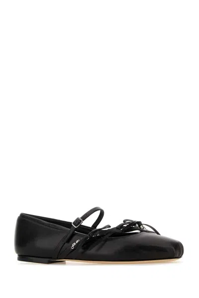 Jimmy Choo Women Black Nappa Leather Loli Ballerinas In Black