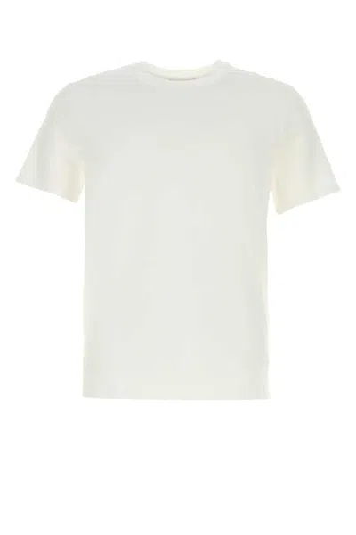 Prada Crew Neck Short Sleeve Fitted T-shirt In White