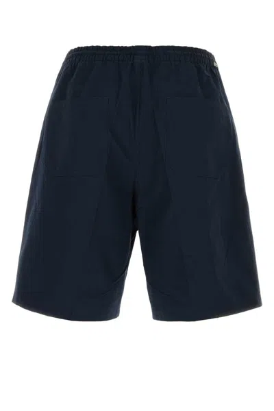 Prada Comfortable Bermuda Shorts Elastic Waistband In Blue