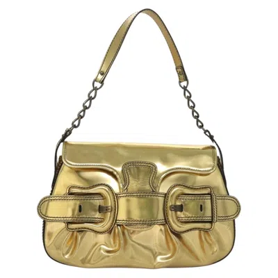 Pre-owned Fendi B Bag Gold Leather Shoulder Bag ()