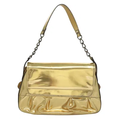 Pre-owned Fendi B Bag Gold Leather Shoulder Bag ()
