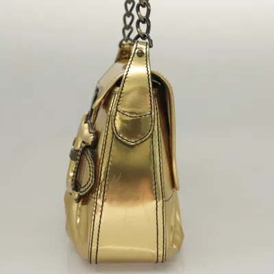Pre-owned Fendi B Bag Gold Leather Shoulder Bag ()