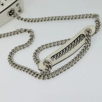 Pre-owned Fendi Back To School White Leather Shoulder Bag ()