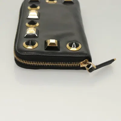 Pre-owned Fendi Black Leather Wallet  ()