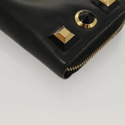 Pre-owned Fendi Black Leather Wallet  ()