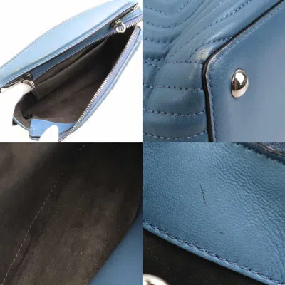 Pre-owned Fendi Blue Leather Shoulder Bag ()