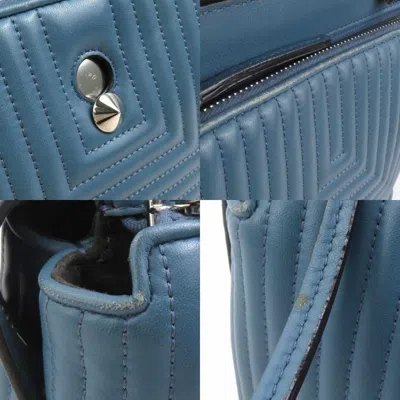 Pre-owned Fendi Blue Leather Shoulder Bag ()