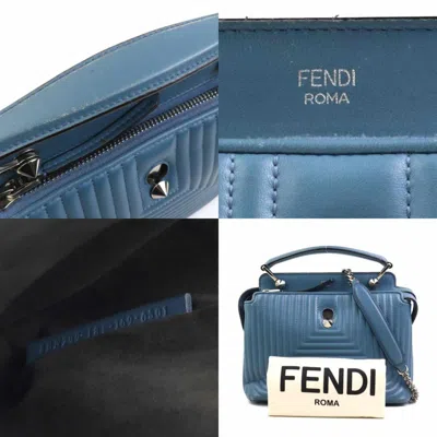 Pre-owned Fendi Blue Leather Shoulder Bag ()