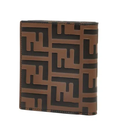 Pre-owned Fendi Brown Leather Wallet (bi-fold) ()