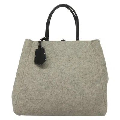 Pre-owned Fendi Gray Wool Tote Bag ()