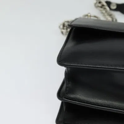 Pre-owned Fendi Kan I Black Leather Clutch Bag ()