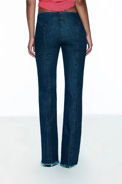 Ho25 Element Lace Up Jean In Blue