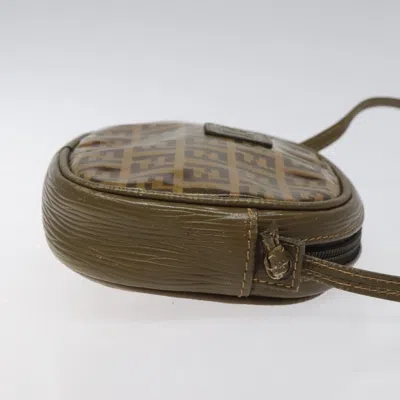 Pre-owned Fendi Zucchino Brown Canvas Shoulder Bag ()