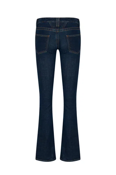 Ho25 Low Rise Flare Jean In Blue