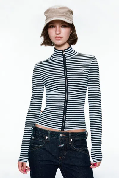 Ho25 Vlad Zip Up In Black