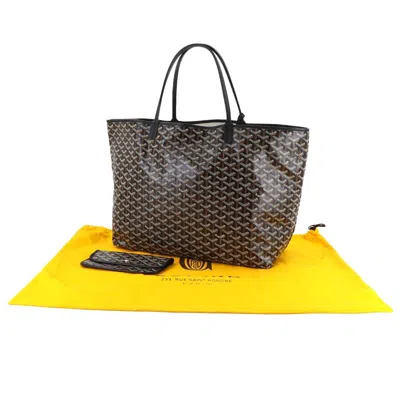 Pre-owned Goyard Saint Louis Black Pvc Leather Tote Bag ()