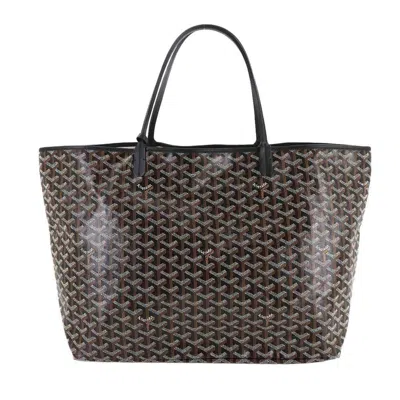Pre-owned Goyard Saint Louis Black Pvc Leather Tote Bag ()