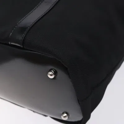 Pre-owned Gucci Bamboo Black Nylon Tote Bag ()