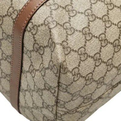 Pre-owned Gucci Beige Brown Leather Tote Bag ()