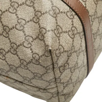 Pre-owned Gucci Beige Brown Leather Tote Bag ()