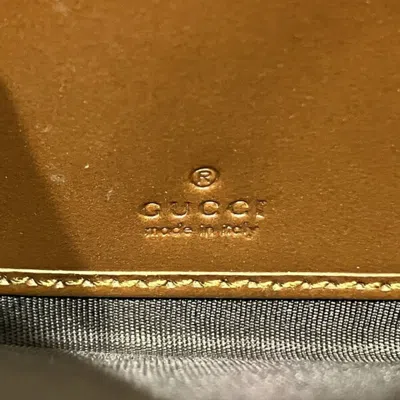 Pre-owned Gucci Beige Brown Pvc Long Wallet (bi-fold) () In Multi