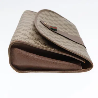 Pre-owned Gucci Beige Canvas Clutch Bag () In Sand