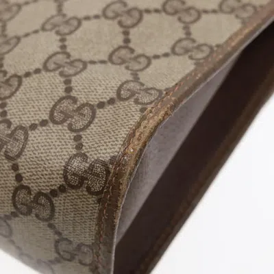 Pre-owned Gucci Beige Canvas Clutch Bag () In Sand