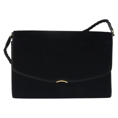 Pre-owned Gucci Black Velvet Shoulder Bag ()