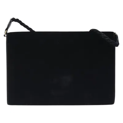 Pre-owned Gucci Black Velvet Shoulder Bag ()