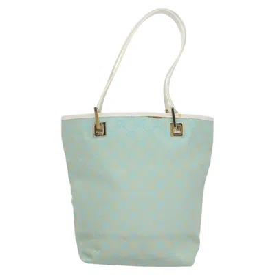 Pre-owned Gucci Blue Canvas Tote Bag ()