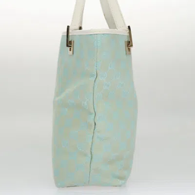 Pre-owned Gucci Blue Canvas Tote Bag ()