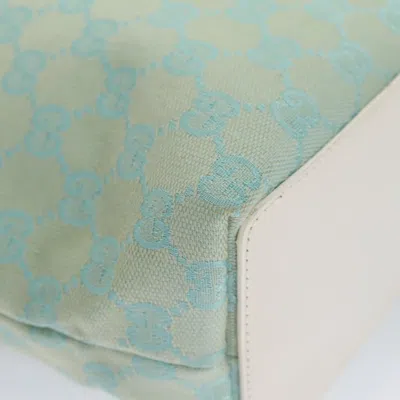 Pre-owned Gucci Blue Canvas Tote Bag ()