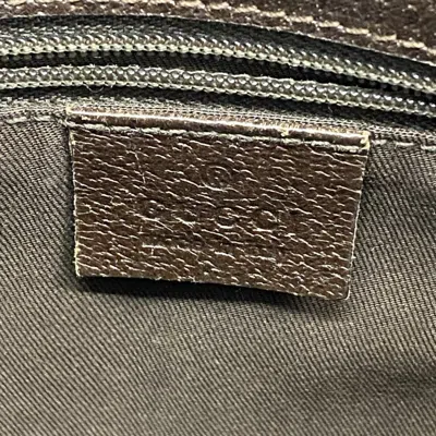 Pre-owned Gucci Brown Canvas Shoulder Bag ()