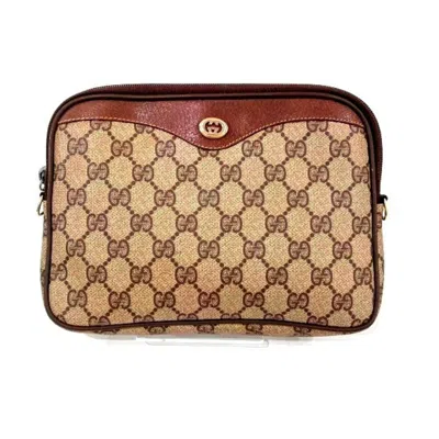 Pre-owned Gucci Brown Gg Canvas Shoulder Bag ()