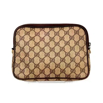 Pre-owned Gucci Brown Gg Canvas Shoulder Bag ()