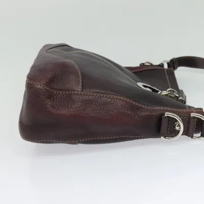Pre-owned Gucci Brown Leather Shoulder Bag ()
