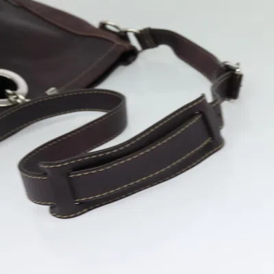 Pre-owned Gucci Brown Leather Shoulder Bag ()