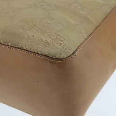 Pre-owned Gucci Gg Canvas Beige Canvas Shoulder Bag () In Sand